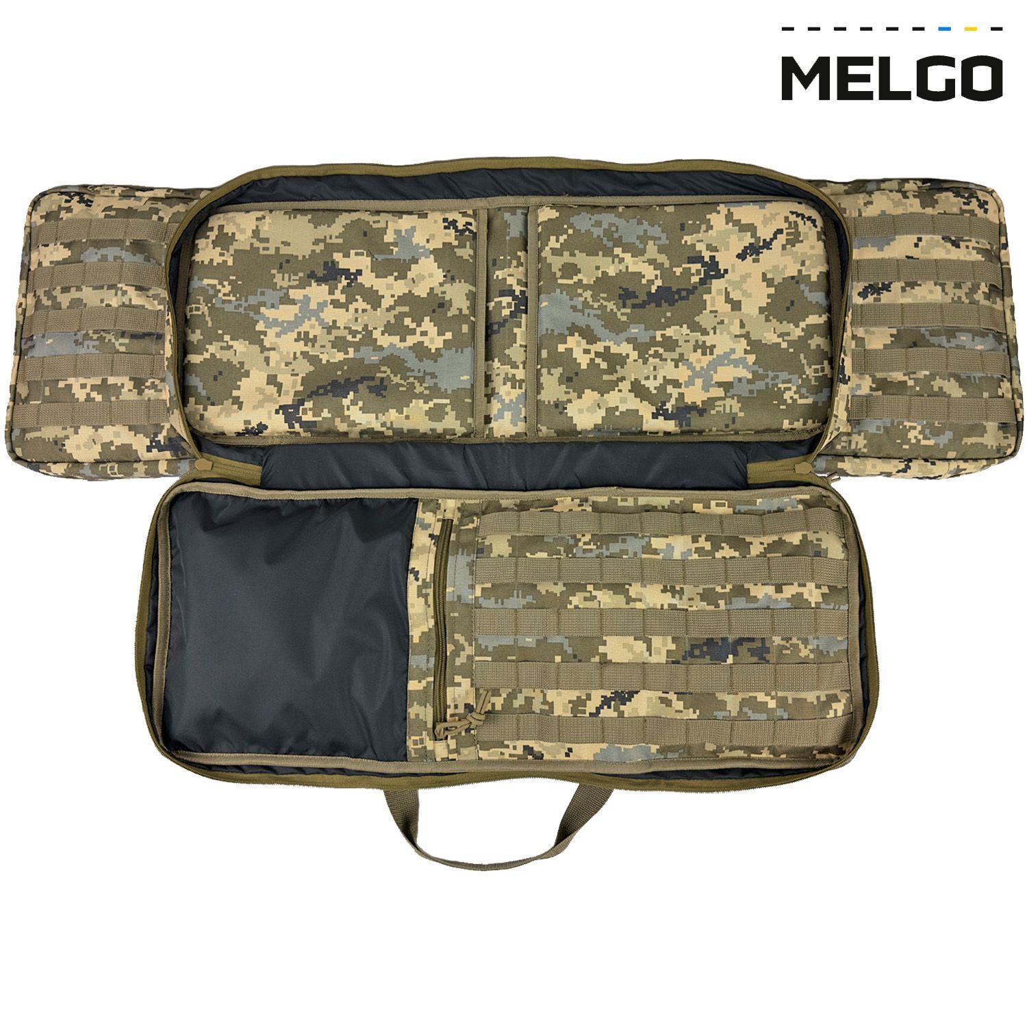 Сумка чохол для зброї 102 * 30 * 10 см MELGO, Піксель, Polycordura 900 D PU фото 4