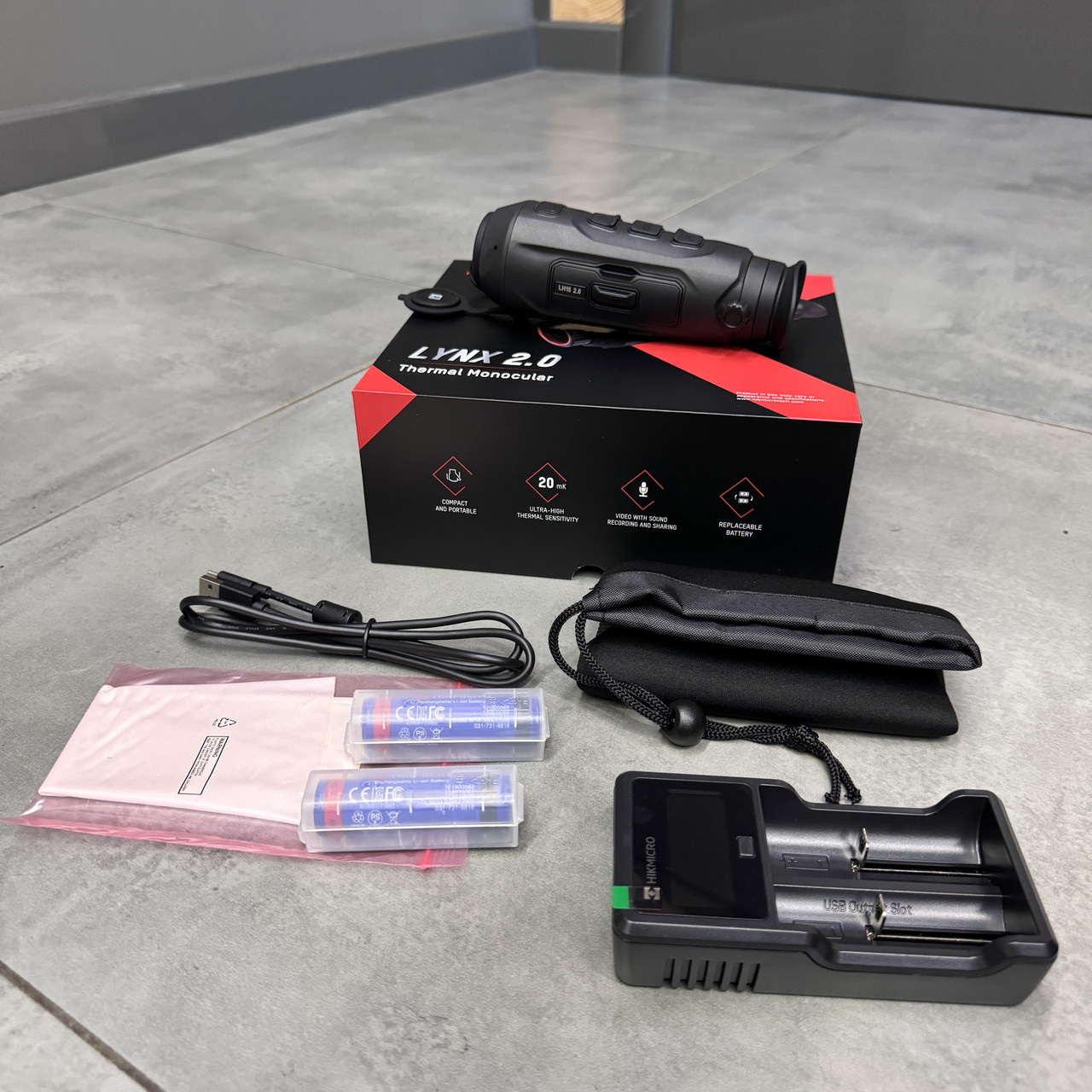 Тепловизионный монокуляр HikMicro Lynx LH15 2.0, 384×288, 50 Гц, объектив 15 мм, OLED 1024×768, Wi-Fi фото 2