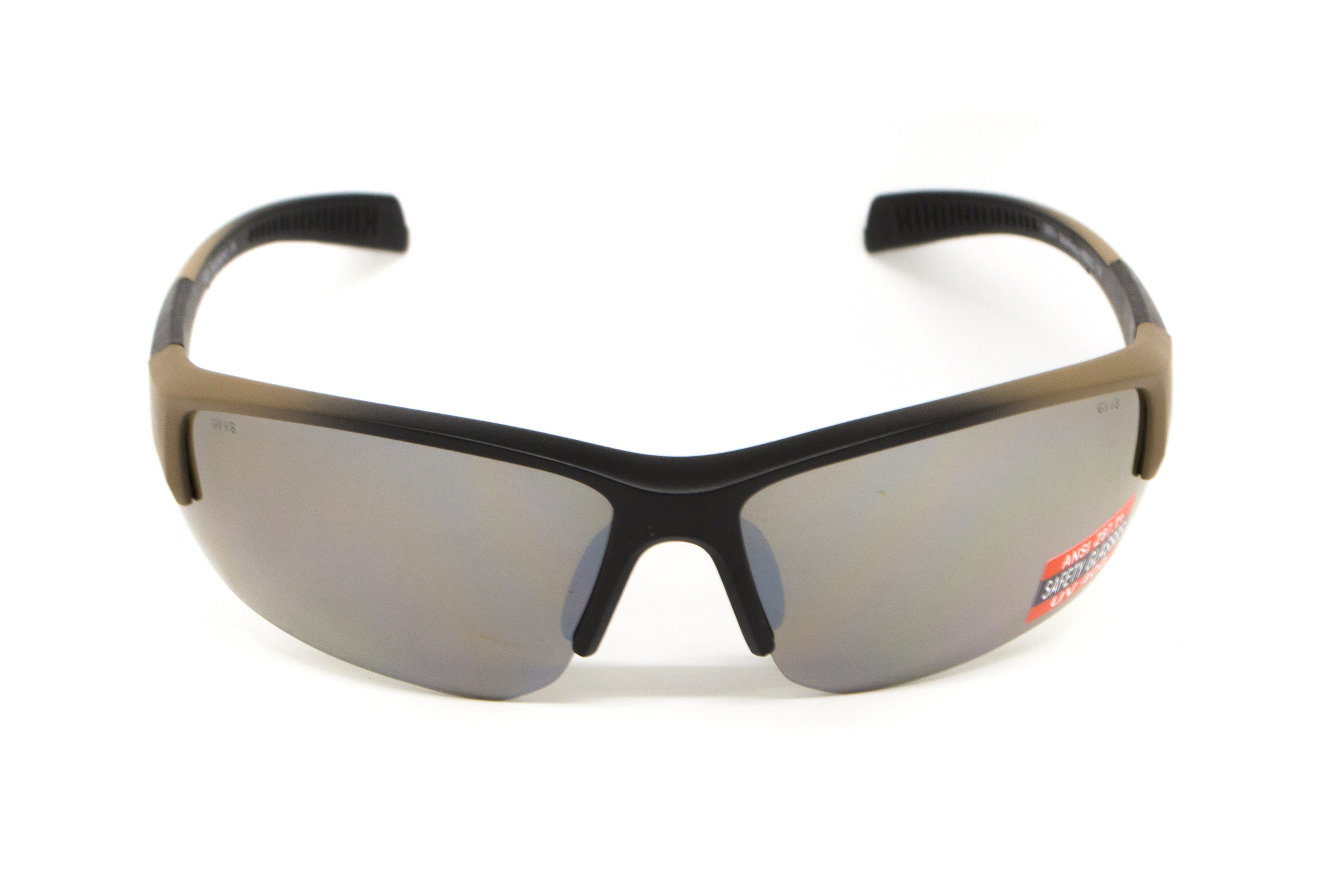 Очки защитные Global Vision Hercules-7 Black-Brown (drive mirror), зеркальные коричневые в коричнево-чорной оправе фото 4