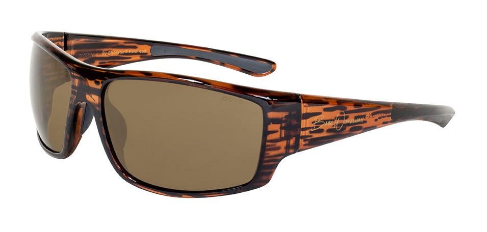 Очки поляризационные защитные 2в1 BluWater Babe Winkelman  Polarized (brown) коричневые фото 2