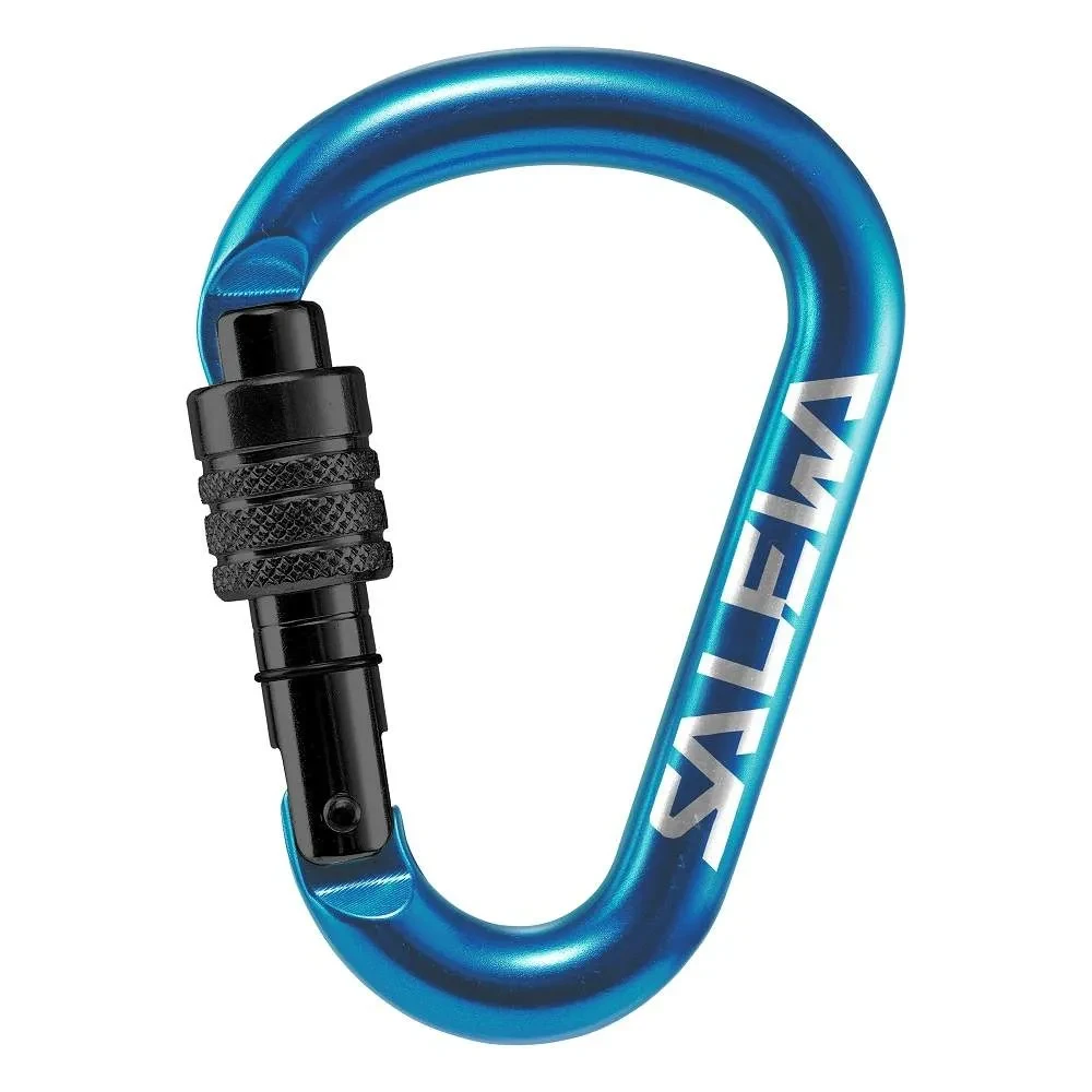 Карабін Salewa HMS Screw G2 Small Black Blue фото 1