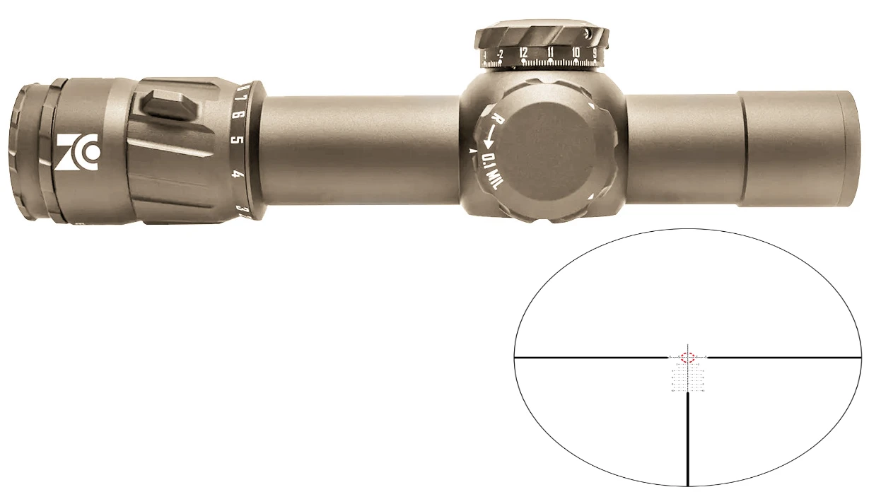 Приціл оптичний ZCO 2-10x30 (36 мм) MIL FFP illum. HTR CCW фото 8