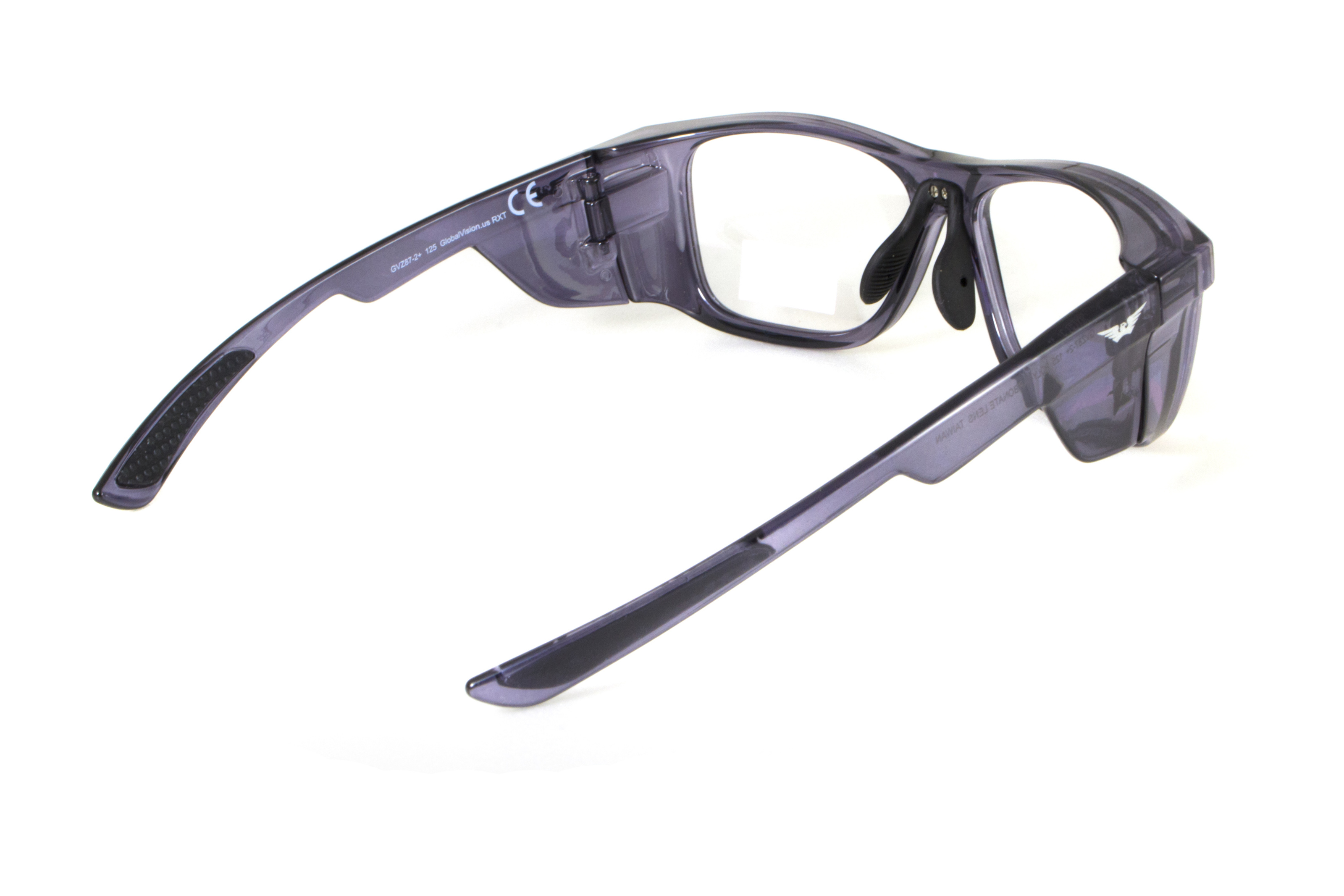 Спортивная оправа под диоптрии Global Vision RX-T Gloss Black (rx-able) (clear) прозрачные в черной полупрозрачной оправе фото 5