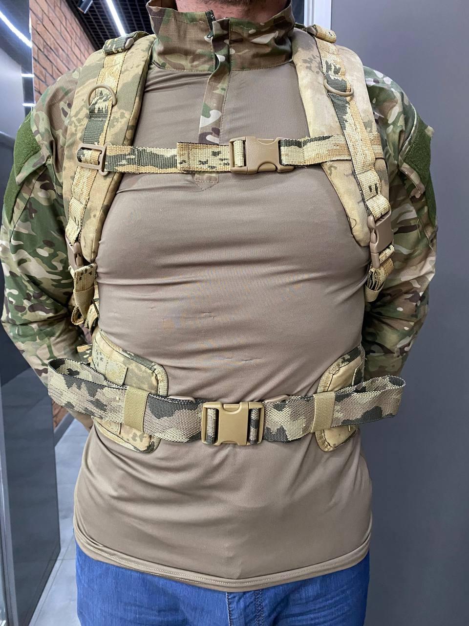 Военный рюкзак 90 л с РПС, WOLFTRAP, цвет Жандарм, тактический рюкзак для военных, армейский рюкзак для солдат фото 7