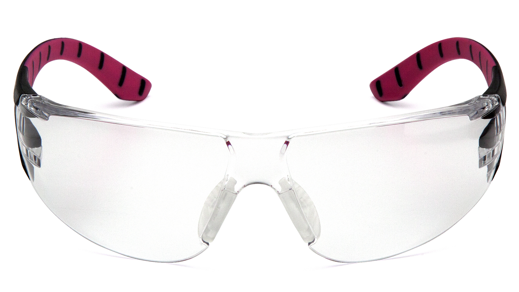 Очки защитные Pyramex Endeavor Pink (clear) Anti-Fog, прозрочные в чёрно-розовой оправе фото 2