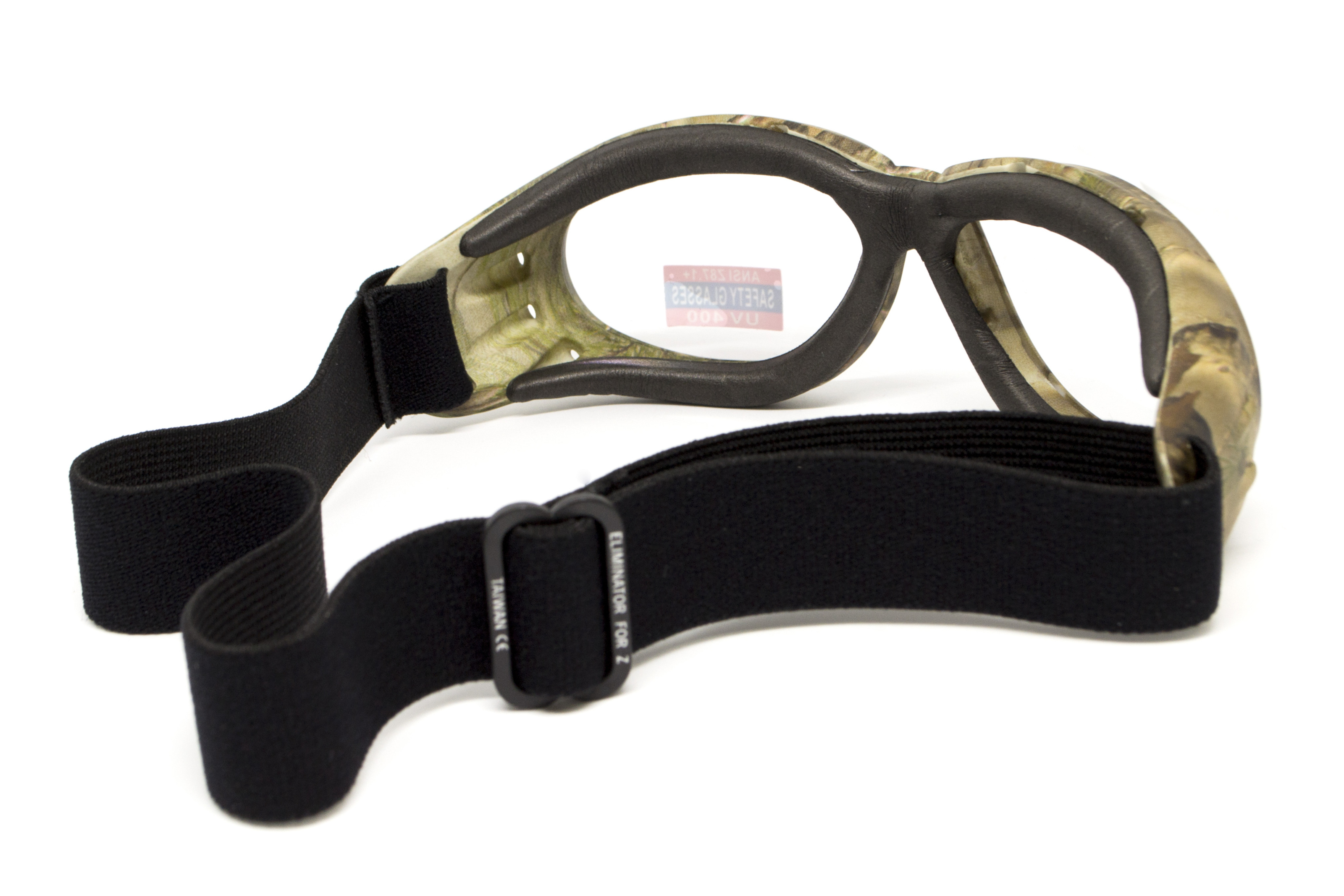 Очки защитные с уплотнителем Global Vision Eliminator Camo Forest (clear), прозрачные в камуфлированной оправе фото 4