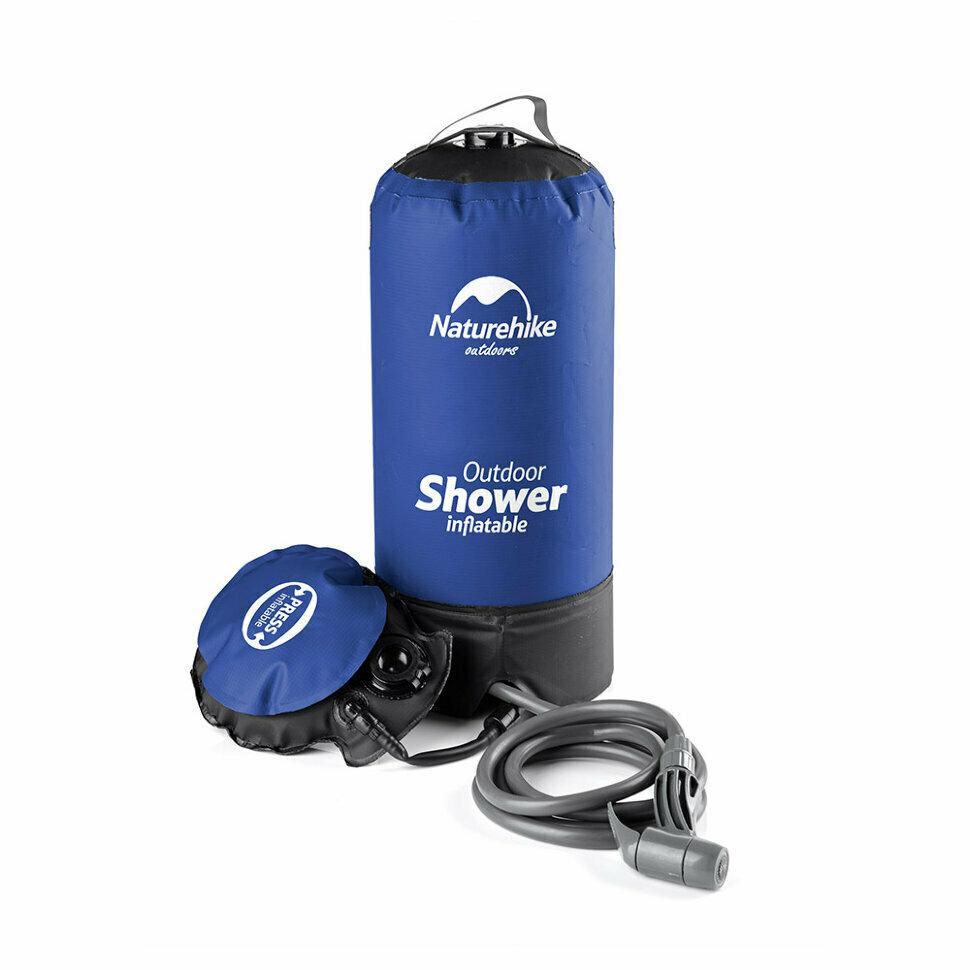 Душ кемпінговий Naturehike NH17L101-D, блакитний фото 1
