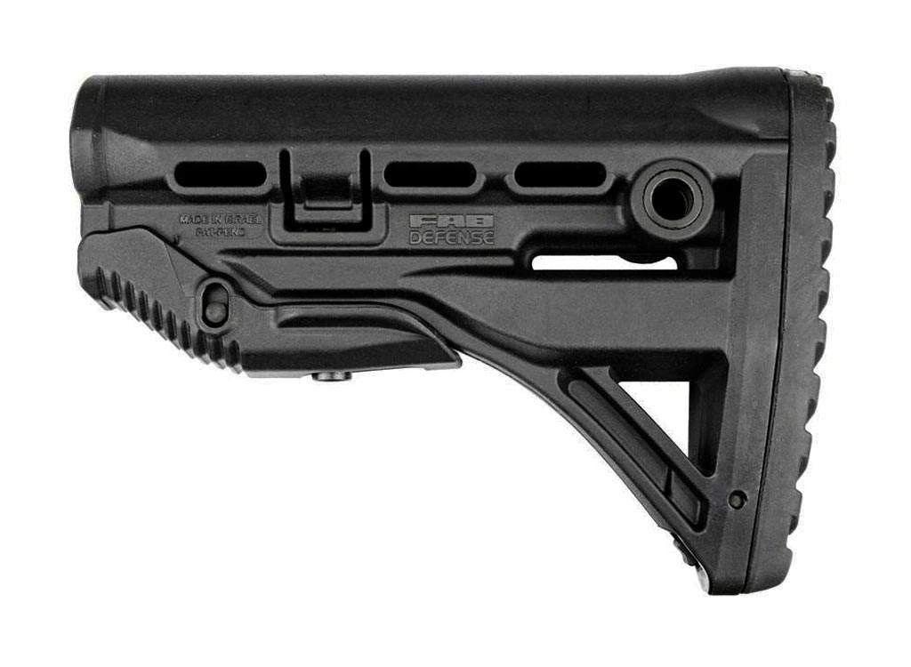 Приклад FAB Defense GL-SHOCK з амортизатором (полімер) чорний фото 2