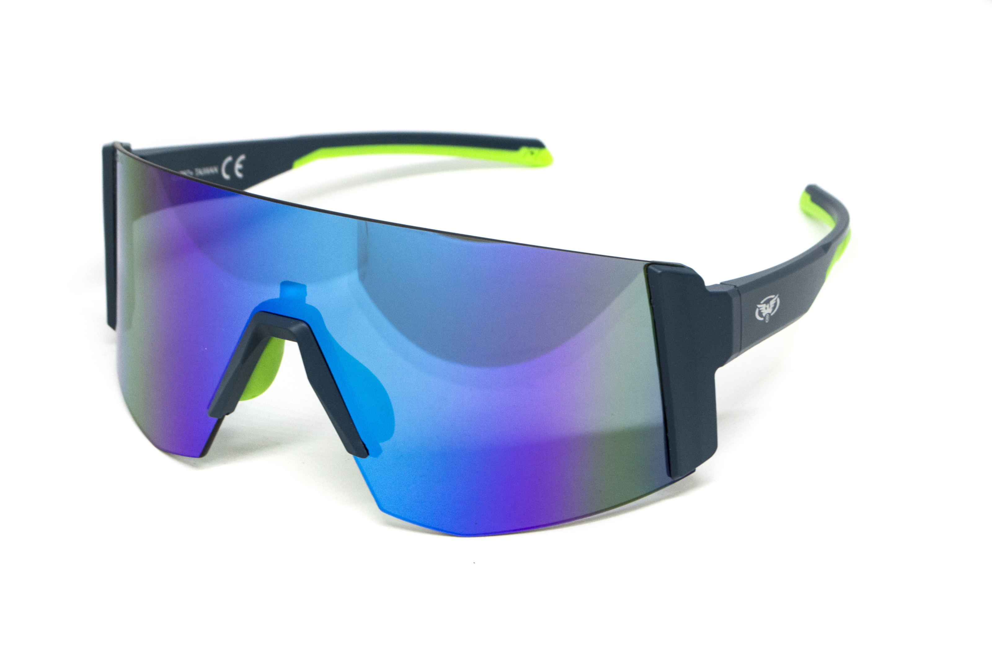 Очки защитные открытые Global Vision Astro+RX Blue (G-Tech™ blue), зеркальные синие в синій оправі с диоптрической вставкой в комплекте фото 4