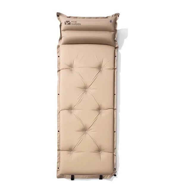 Килимок самонадувний з подушкою Mobi Garden Aquarius 60 мм NX19663003 sand фото 1
