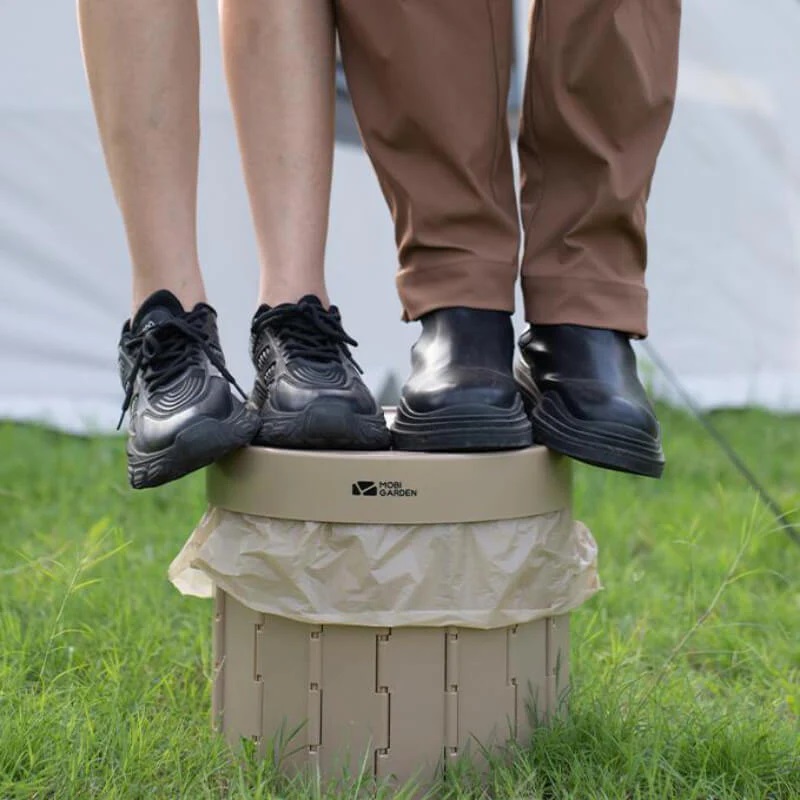 Відро-туалет складане Mobi Garden Closestool round NX22671043 black фото 11
