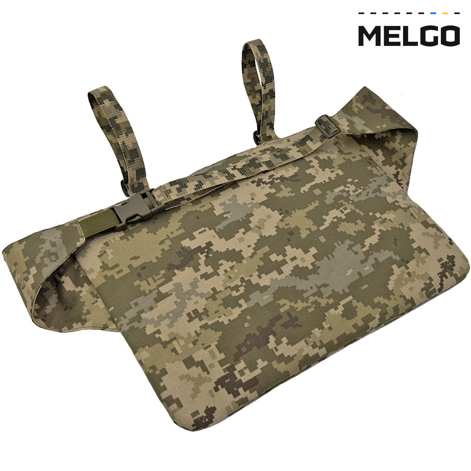 Каремат для сидіння односекційне 40 см *30 см *12 мм Піксель ММ-14 Cordura 1000 D MELGO фото 3