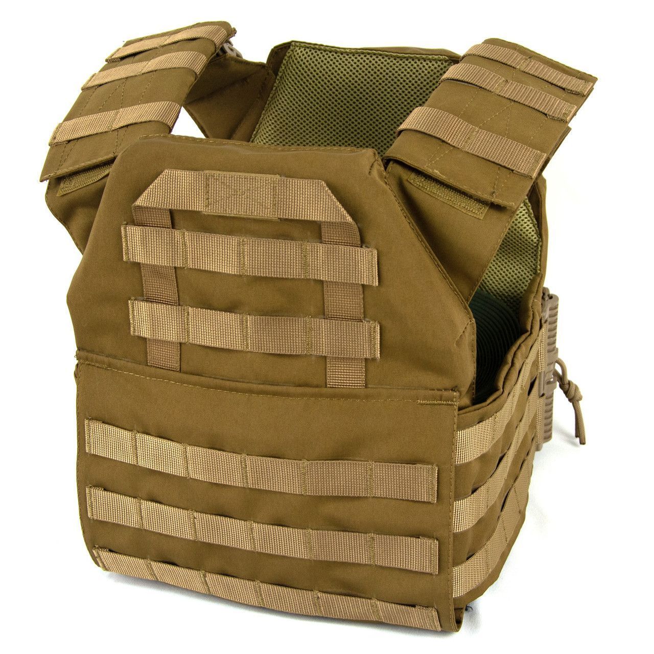 Плитоноска зі швидким скиданням Койот Cordura 1000 D MELGO фото 4