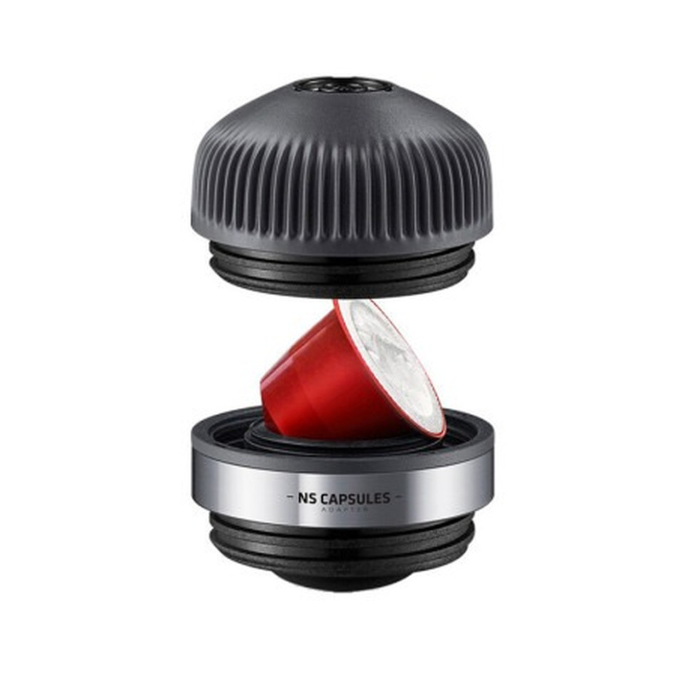 Портативна еспресо-кавоварка Wacaco Nanopresso+ з адаптером для капсули фото 4