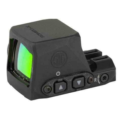 Коллиматорный прицел Sig Optics ROMEO-X COMPACT, OPEN, 2 MOA DOT&32 MOA CIRCLE, BLACK фото 3