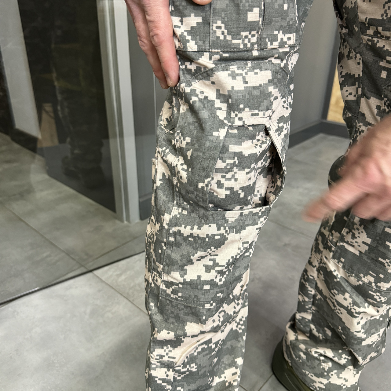 Брюки тактические Combat с пазами под наколенники, поликоттон, пиксель НАТО, размер 3XL, штаны для военных фото 5