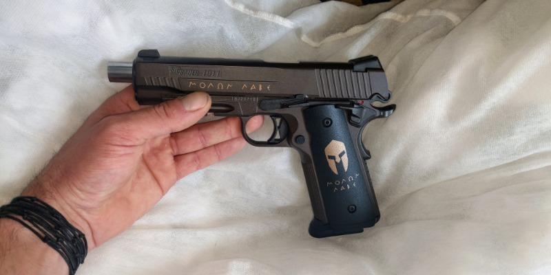 Пістолет пневматичний SIG SAUER AIR 1911 SPARTAN BLOWBACK кал.4,5 мм фото 2