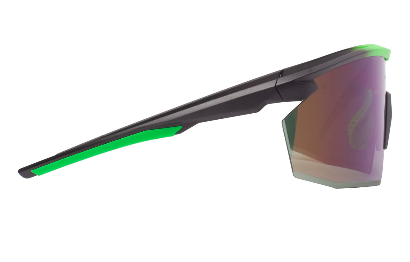 Окуляри захисні Pyramex PMXSPEC (green mirror) Anti-Fog, синьо-зелені дзеркальні лінзи в чорно-зеленій оправі фото 4