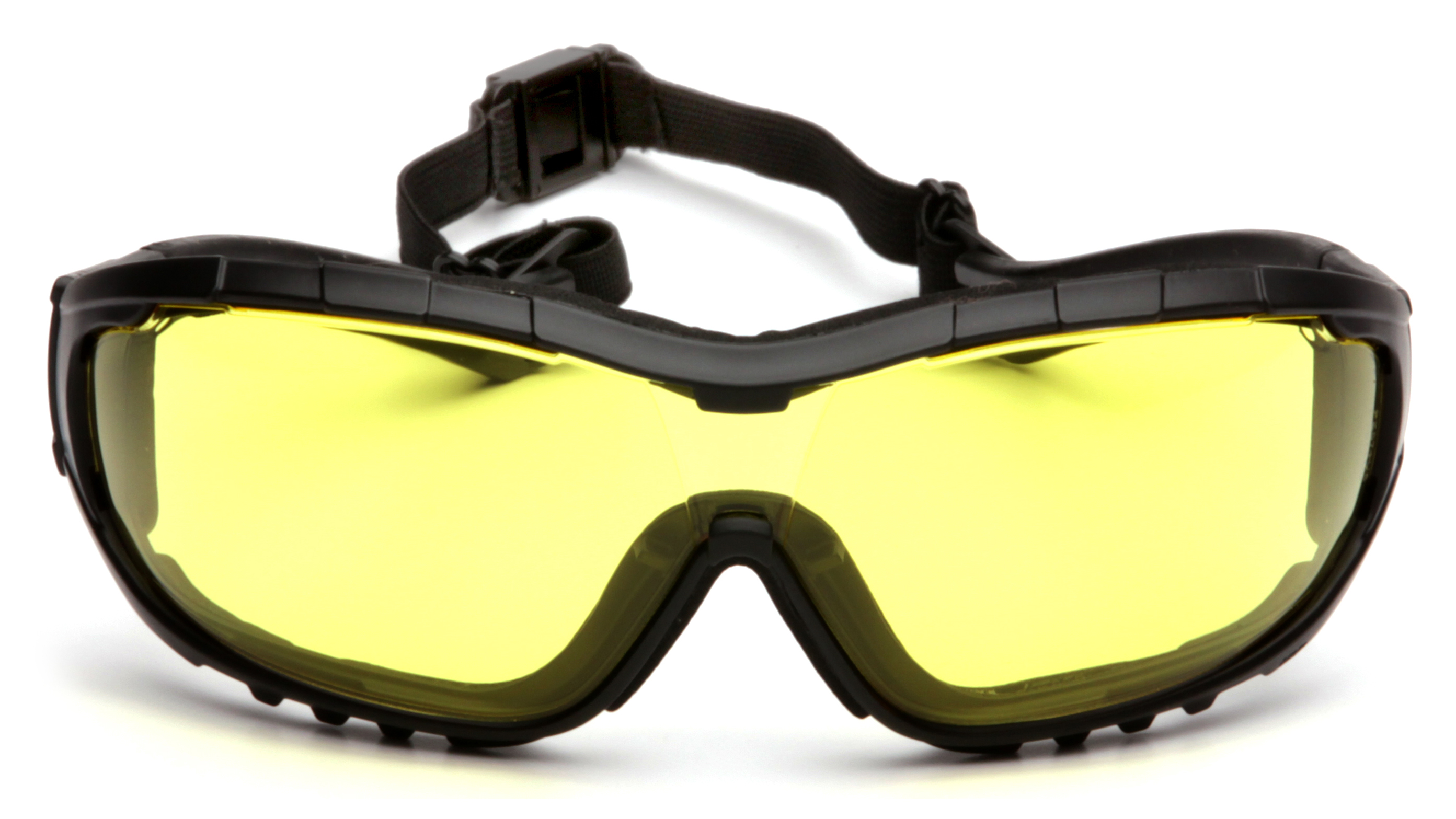 Защитные очки Pyramex V3G (amber) Anti-Fog, жёлтые фото 3