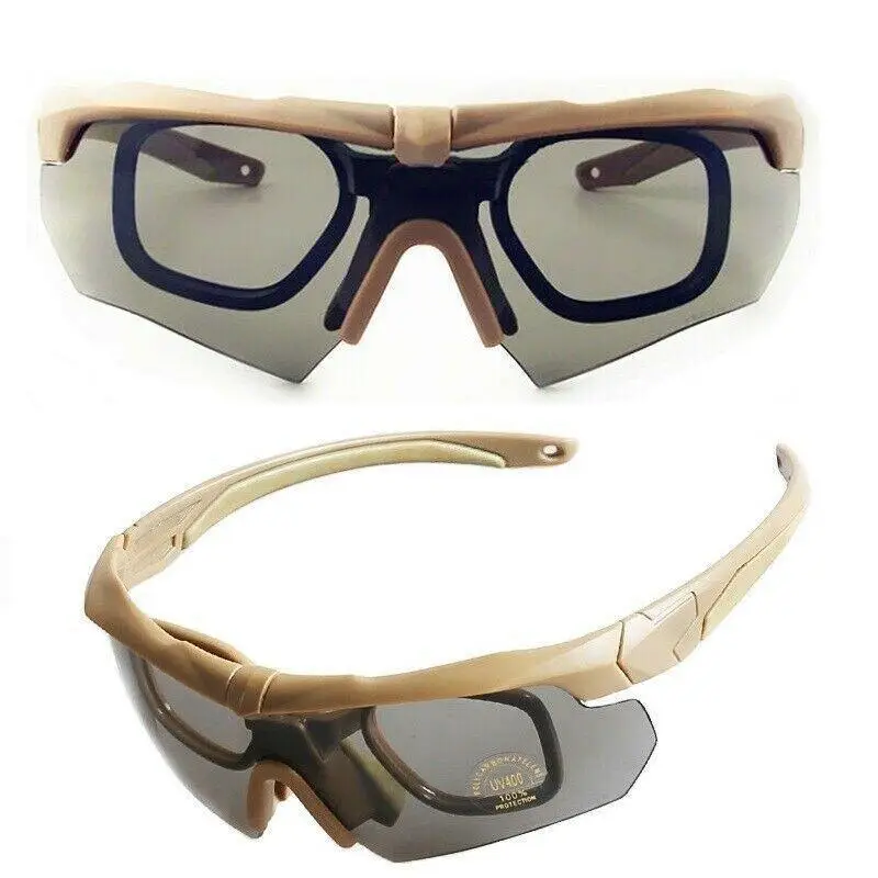 Тактические защитные очки Crossbow Polarized с тремя сменными линзами, олива фото 5