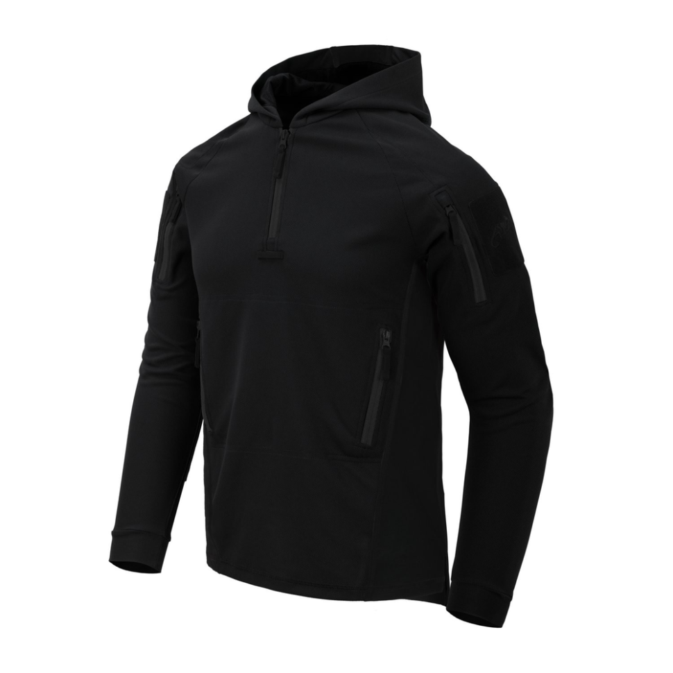 Кофта тактична Helikon-Tex RANGE HOODIE - TopCool, чорний, розмір S фото 1