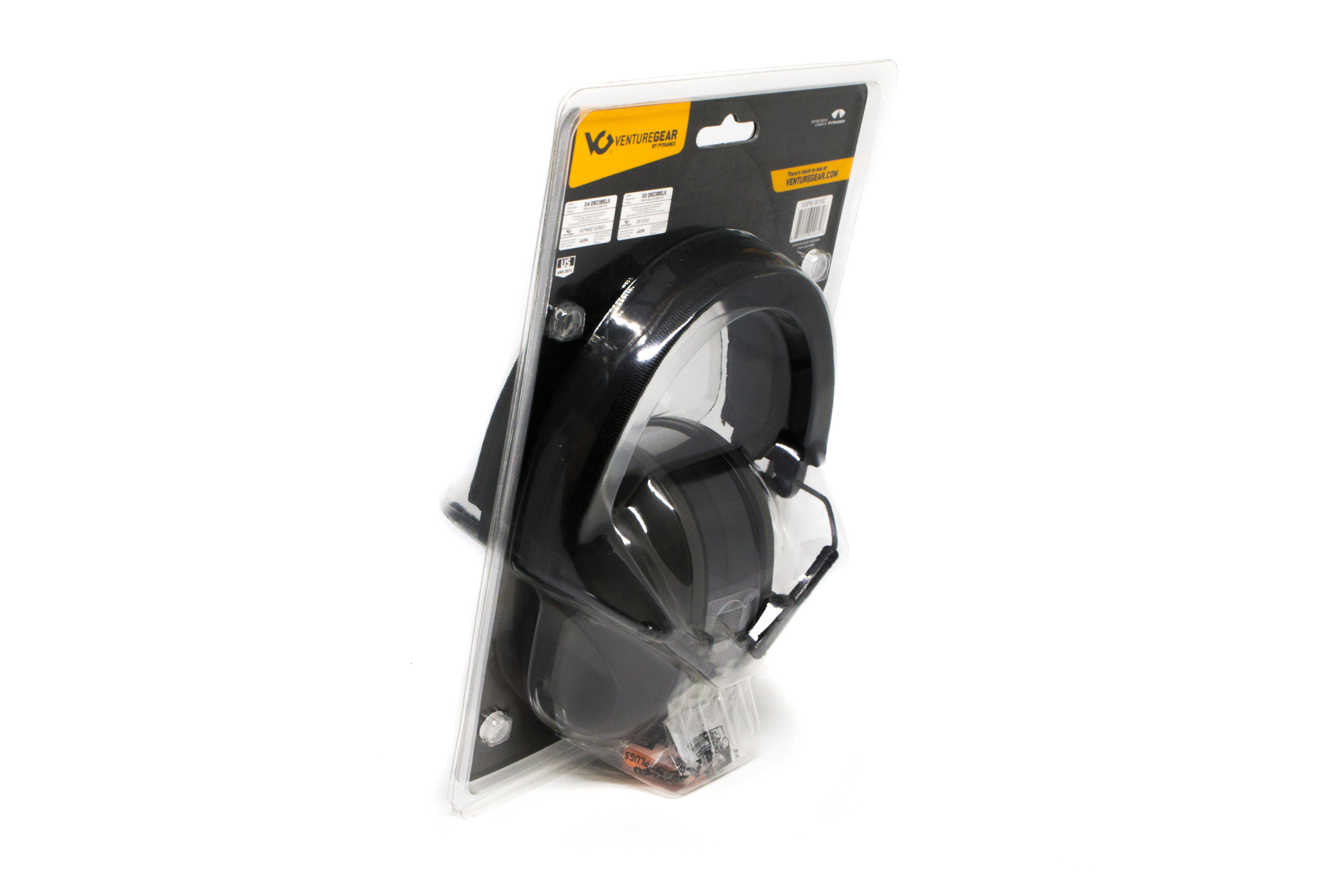 Наушники противошумные защитные Venture Gear VGPM9010C (защита слуха NRR 24 дБ, беруши в комплекте), серые фото 12
