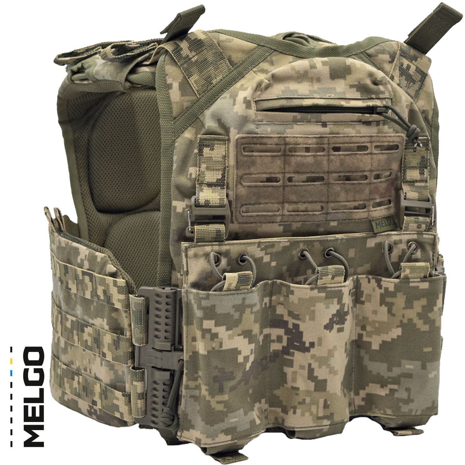 Плитоноска Gen3.PRO з панеллю під магазини Піксель ММ-14 Cordura 1000 D MELGO фото 1