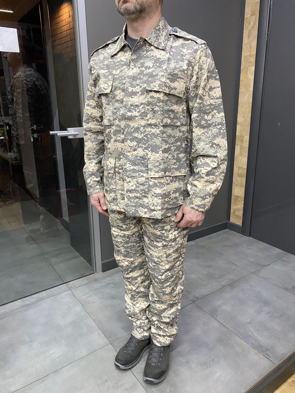Военная форма (китель и брюки), пиксель НАТО, размер L, Yakeda, тактическая военная форма летняя фото 5