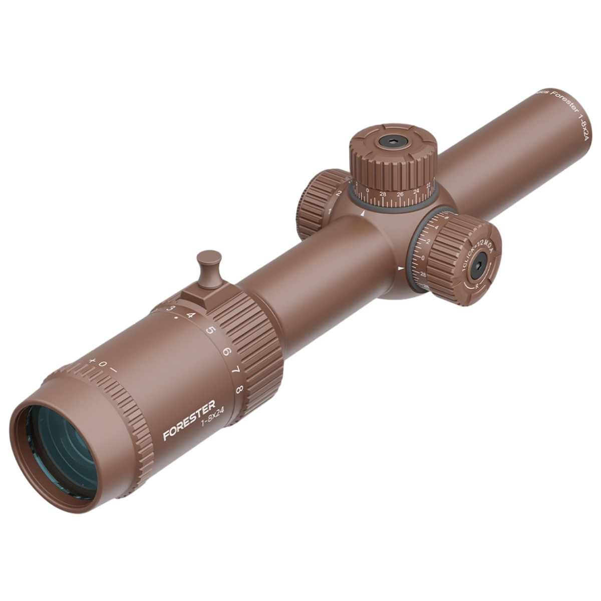 Оптичний приціл Vector Optics Forester 1-8X24 (30 мм) illum. SFP Coyote FDE Etched Glass фото 6
