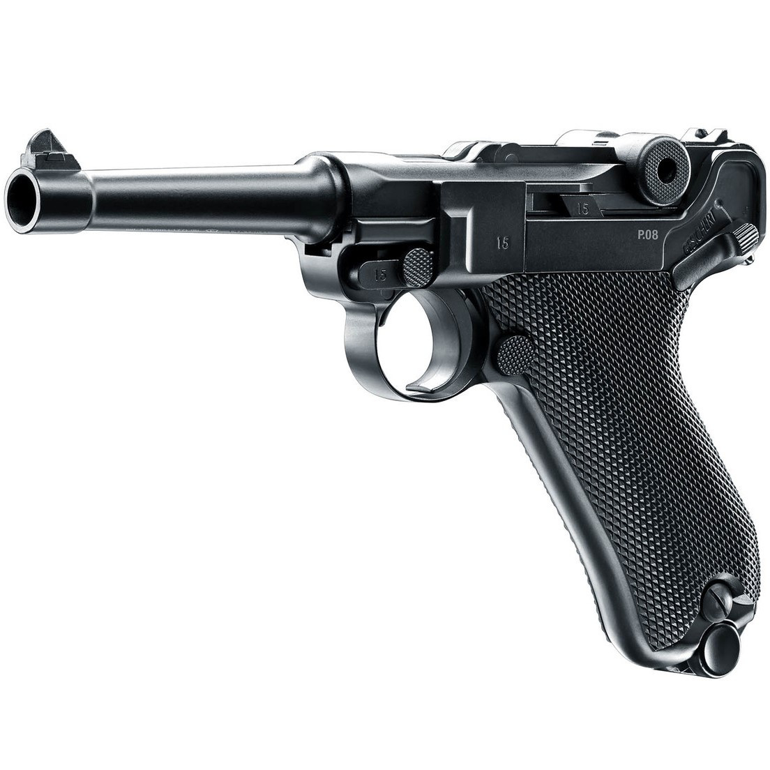 Пистолет пневматический Walther Umarex Legends P.08 с блоубеком фото 1