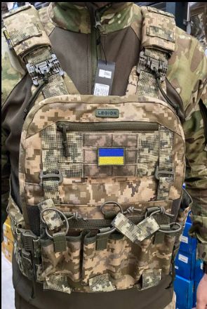 Плитоноска QRS Cordura з верхнім скиданням Піксель Legion фото 2