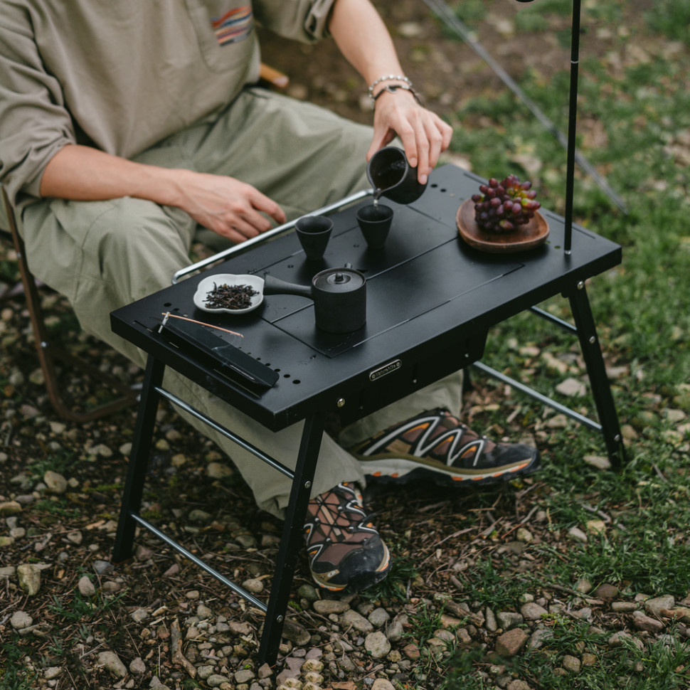 Стіл для барбекю сталевий Naturehike CNK2350CF018, чорний фото 8