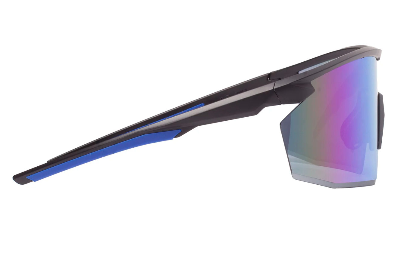 Очки защитные Pyramex PMXSPEC (blue mirror) Anti-Fog, синие зеркальные линзы в чёрно-синей оправе фото 5