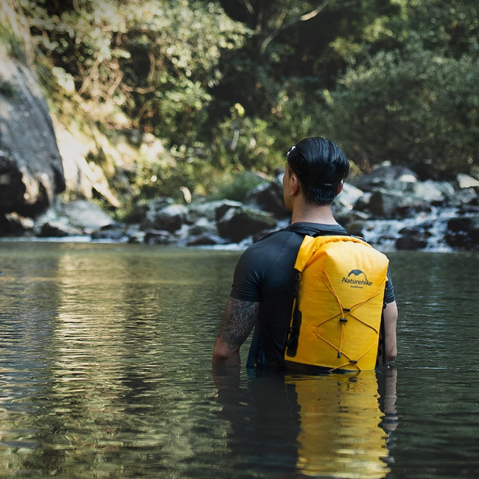 Рюкзак водонепроникний Naturehike NH21FSB04, 40л, бежевий фото 3