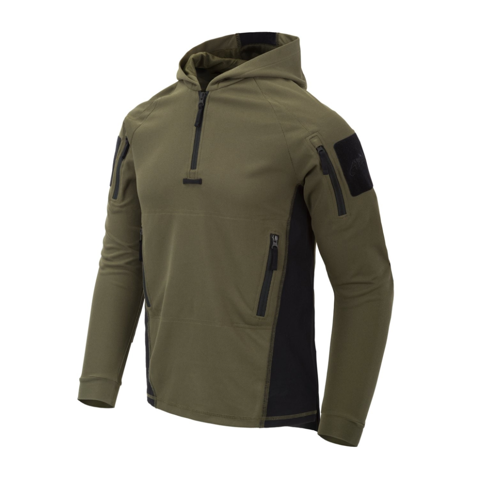 Кофта тактична Helikon-Tex RANGE HOODIE - TopCool, оливковий, розмір XL фото 1