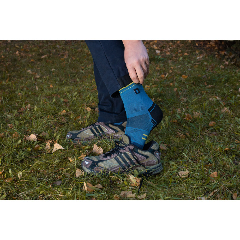 Шкарпетки водонепроникні Dexshell Running Lite 2.0 Socks, темно-блакитні, розмір M (39-42) фото 3