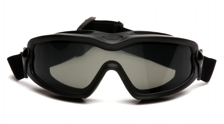 Очки защитные с уплотнителем Pyramex V2G-XP + RX (gray) Anti-Fog, серые с диоптрической вставкой в комплекте фото 5