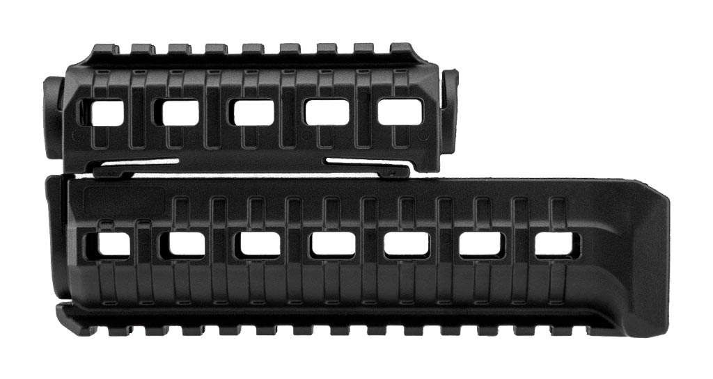 Цівка DLG Tactical для АК-47/74 з 2-ма планками Picatinny + слоти M-LOK (полімер) чорна Z3.5.23.008 фото 7