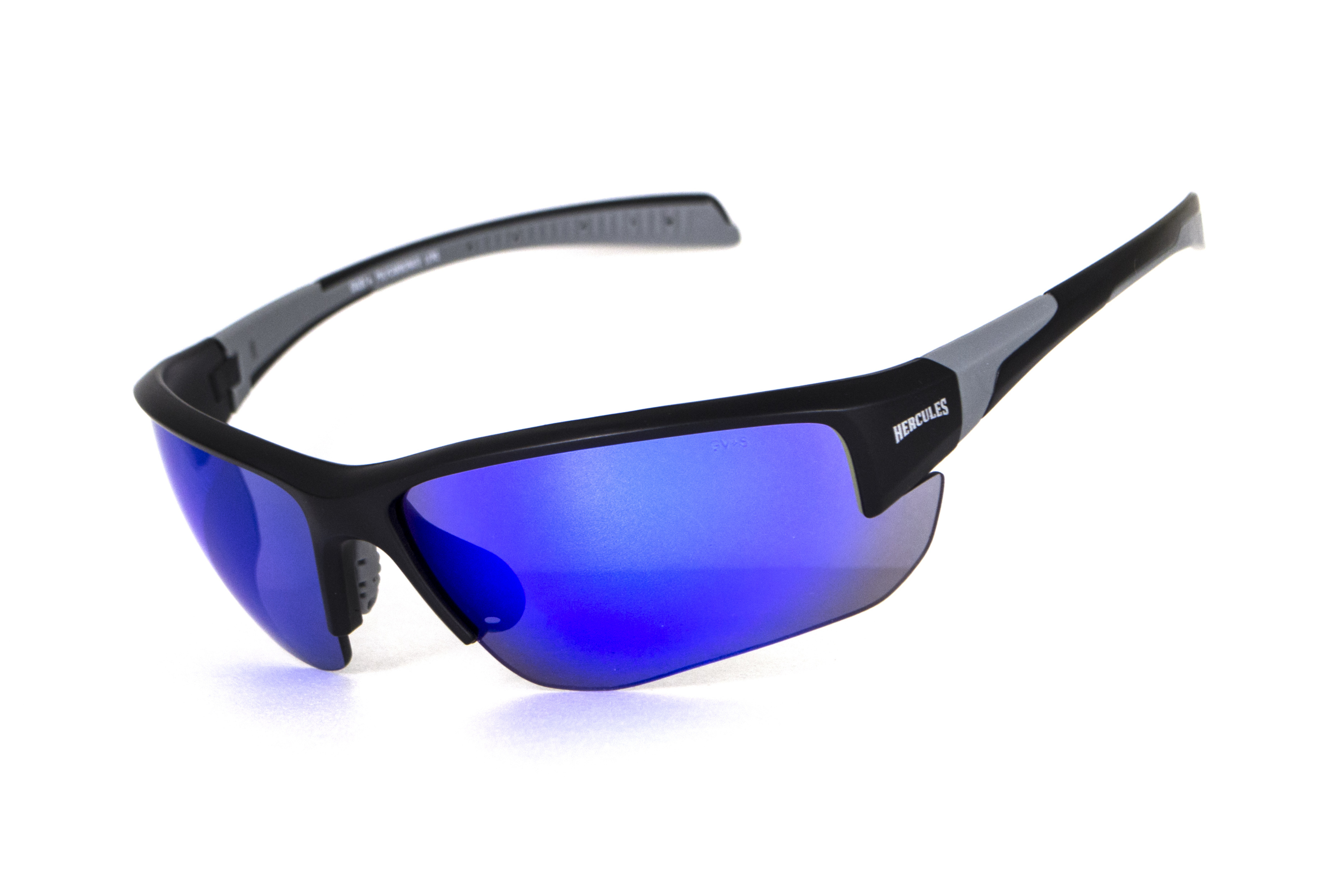 Защитные очки Global Vision Hercules-7 (G-Tech blue), зеркальные синие фото 1