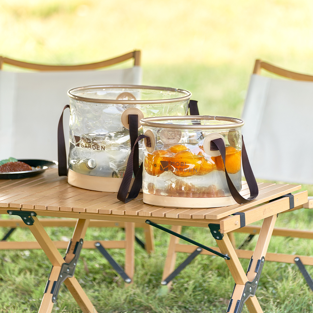 Відро складане прозоре Mobi Garden Bucket 10л NX23690001 sand фото 8