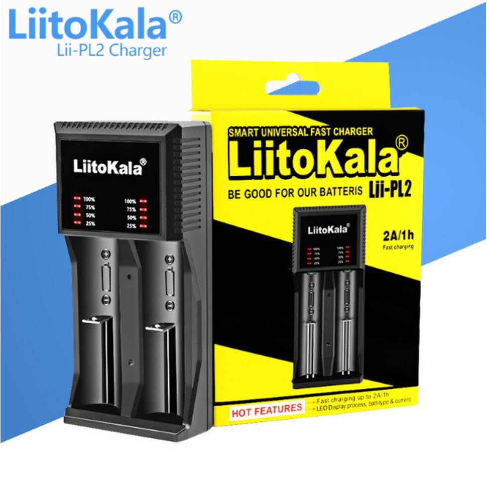 Универсальное зарядное устройство для LiitoKala Lii-PL2 EU на 2 канала фото 2