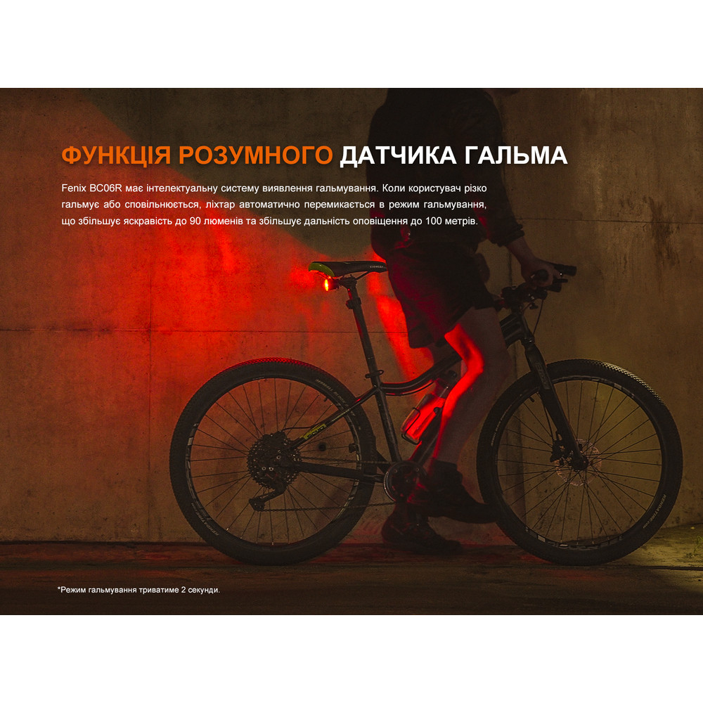 Велофара задня Fenix BC06R фото 10