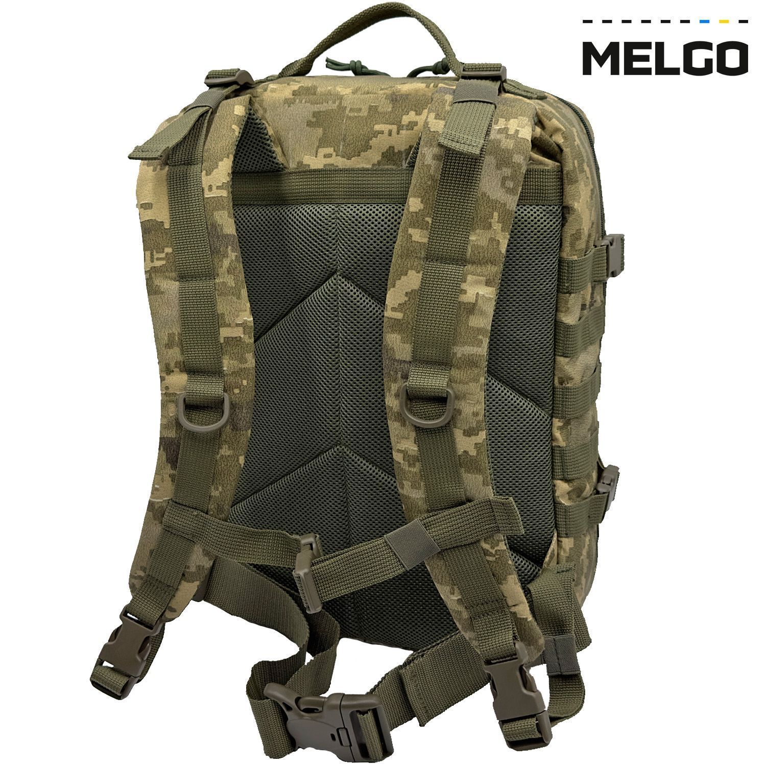 Рюкзак тактичний 40 літрів Cordura 1000 D Піксель ММ-14 армійський, штурмовий MELGO фото 5