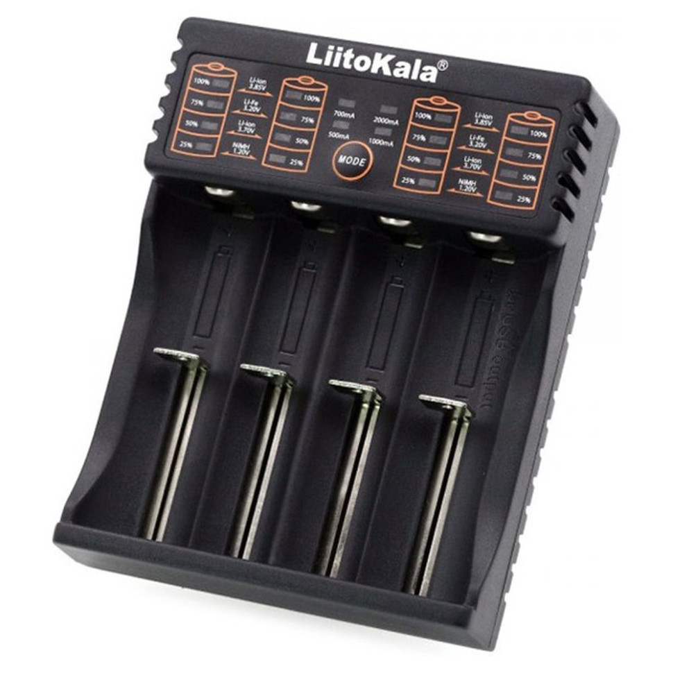 Зарядний пристрій Liitokala Lii-402, Ni-Mh/Li-ion/Li-Fe/LiFePO4, USB, Powerbank, LED, Box фото 1