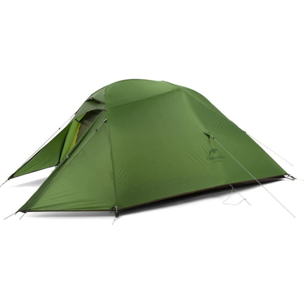 Намет надлегкий тримісний з футпринтом Naturehike Cloud Up 3 Updated NH18T030-T, 20D, темно-зелений фото 1