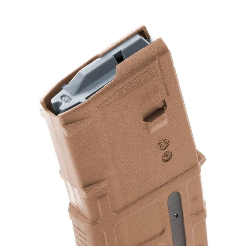 MAG556-MCT Магазин Magpul PMAG 30 AR/M4 GEN M3 Window FDE, 5.56x45 фото 3