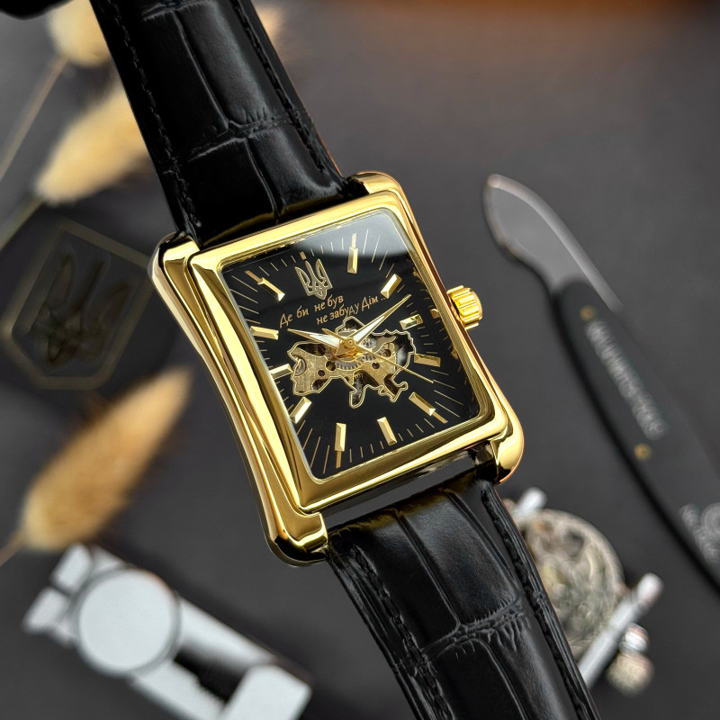 Чоловічий годинник Awarder 053 Де би не був Gold-Black фото 5
