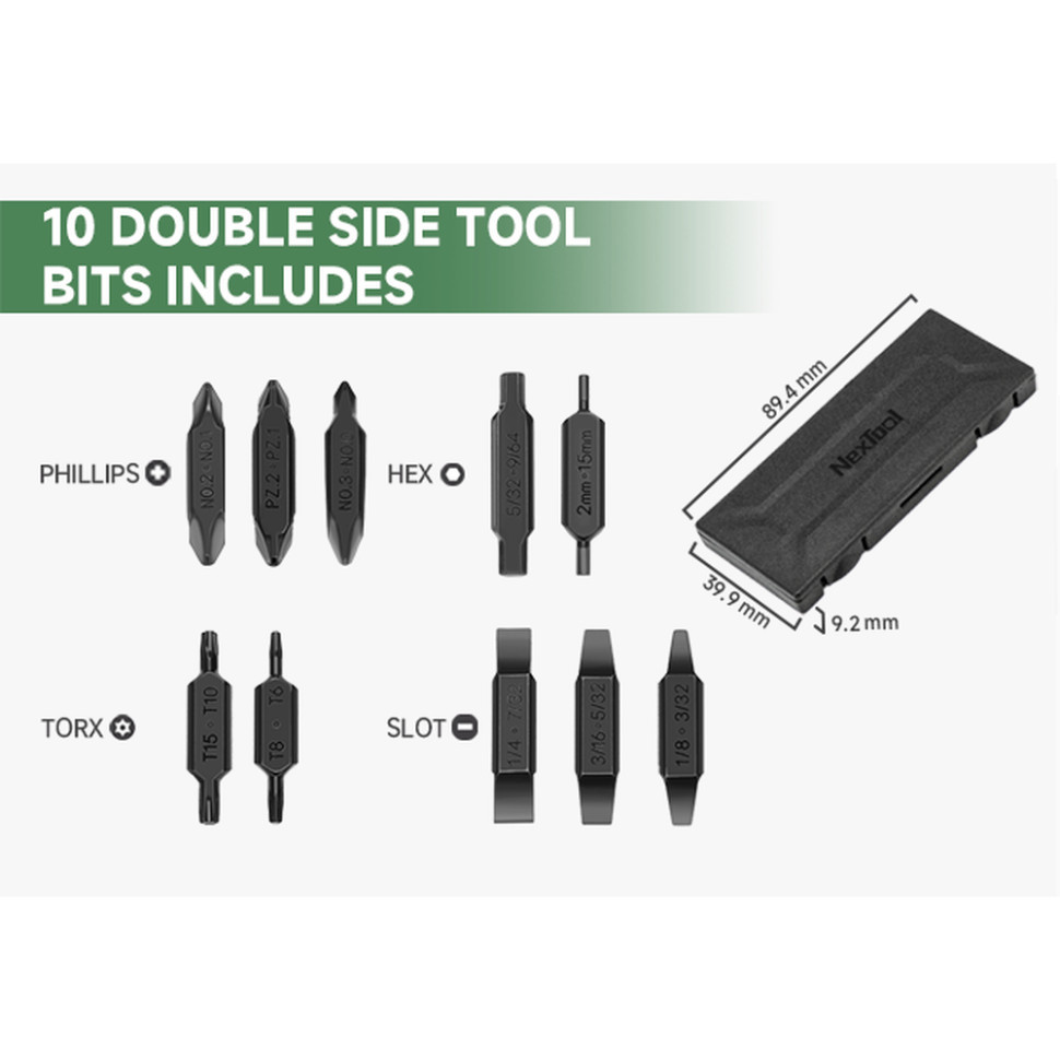 Набор бит для NexTool Flagship Captain и Pocket tool фото 2