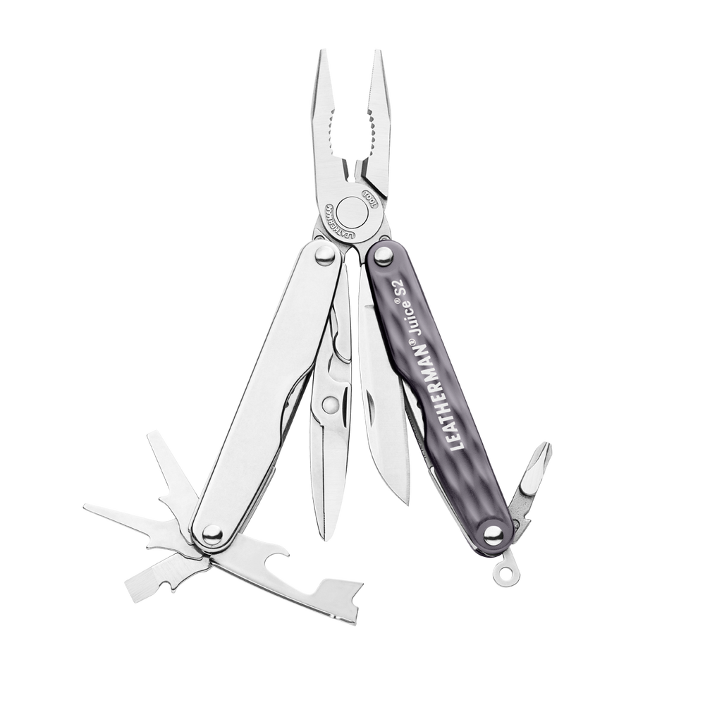Мультитул LEATHERMAN Juice S2 - GRANITE GRAY + кожаный чехол для мультитула фото 1