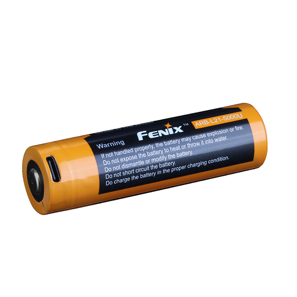 Акумулятор 21700 Fenix ARB-L21-5000U usb Type-C зарядка фото 2